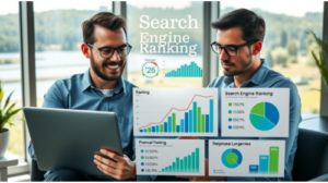 Richmond Hill 3 C Two seo experts looking at charts